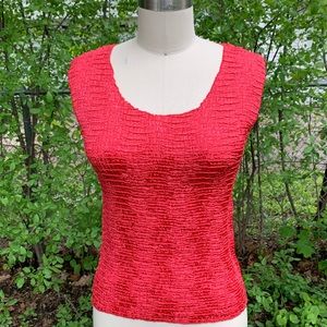 🌹3/$35 Vintage plisse scrunch tank top